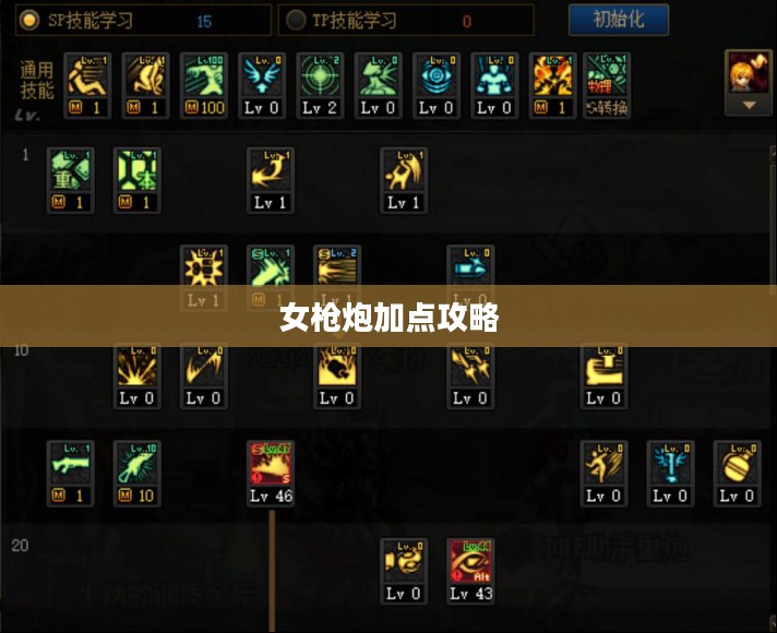 女枪炮加点攻略，技能配置与战斗策略