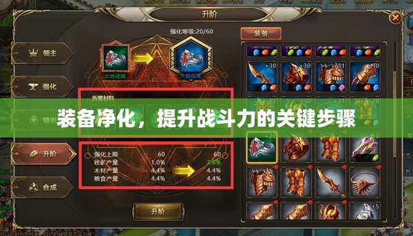 装备净化，提升战斗力的关键步骤