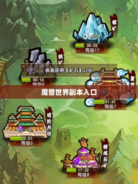 魔兽世界副本入口，探索未知世界的神秘之门