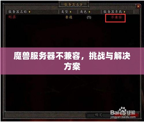 魔兽服务器不兼容，挑战与解决方案
