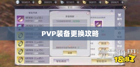 PVP装备更换攻略，如何获取顶级战斗装备