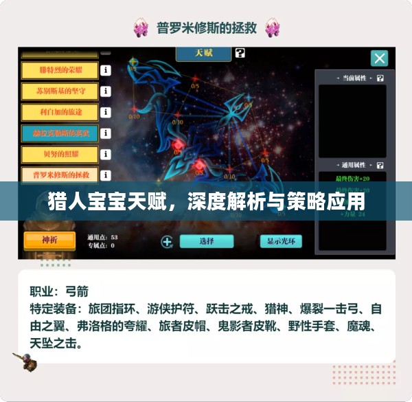 猎人宝宝天赋，深度解析与策略应用