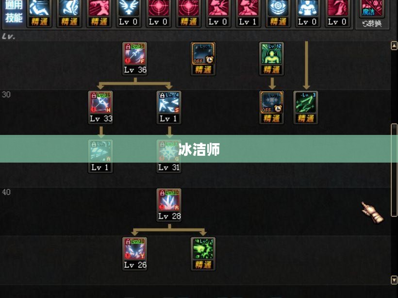 冰洁师刷图加点攻略