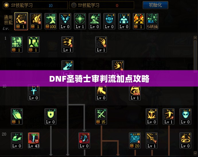DNF圣骑士审判流加点攻略
