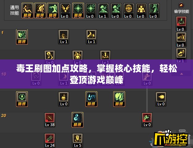 毒王刷图加点攻略，掌握核心技能，轻松登顶游戏巅峰