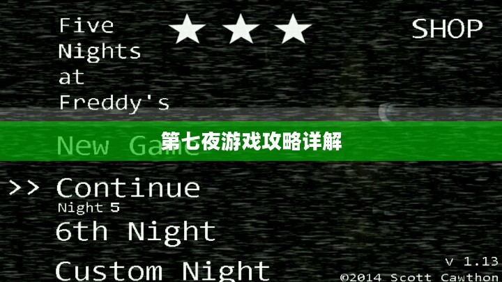 第七夜游戏攻略详解