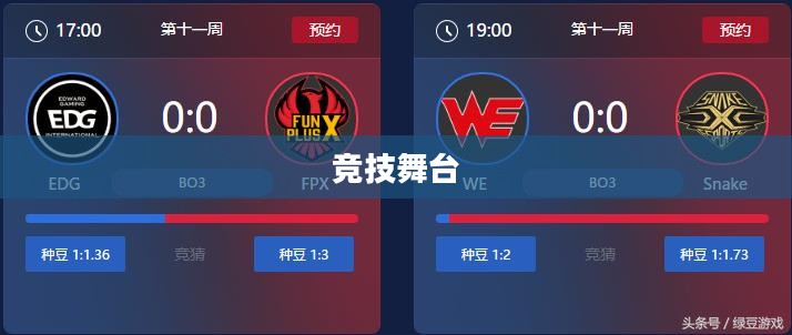 LOL亚运会赛程，激情与荣耀的竞技舞台