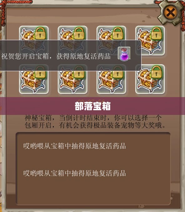 部落宝箱,神秘与价值的交织 部落宝箱,神秘与价值的交织