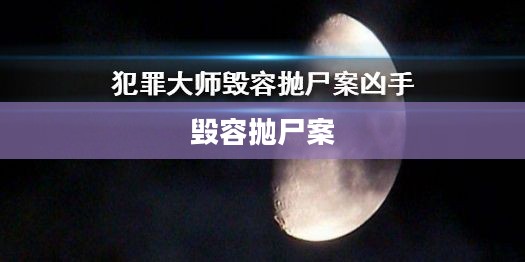 毁容抛尸案背后的犯罪大师揭秘