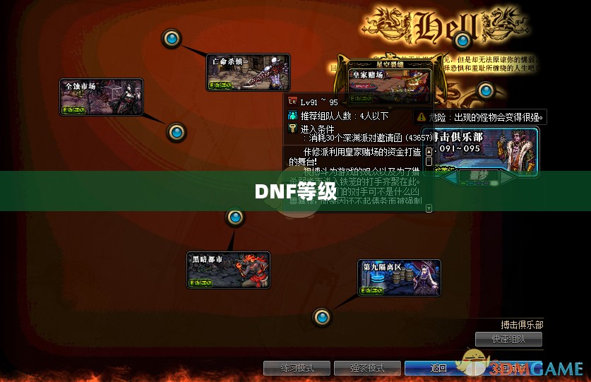 DNF等级与深渊刷怪攻略，多少级可以挑战深渊之门？