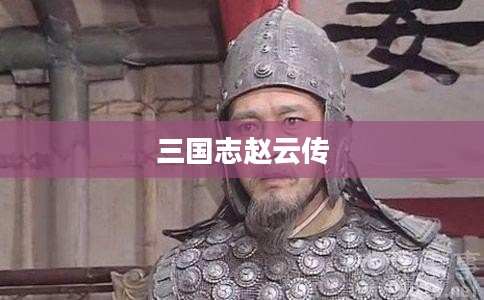 三国志赵云传，英勇无畏的蜀汉名将