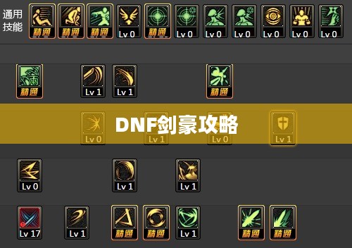 DNF剑豪加点攻略,技能强化与属性分配指南 DNF剑豪加点攻略,技能强化与属性分配指南