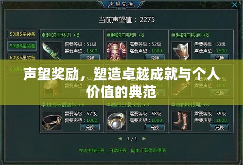 声望奖励，塑造卓越成就与个人价值的典范