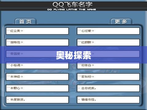 探索QQ飞车名字空格的奥秘