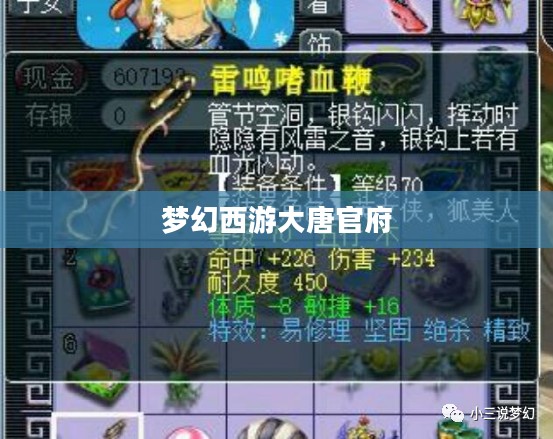 梦幻西游大唐官府,荣耀与传奇的交织 梦幻西游大唐官府,荣耀与传奇的交织