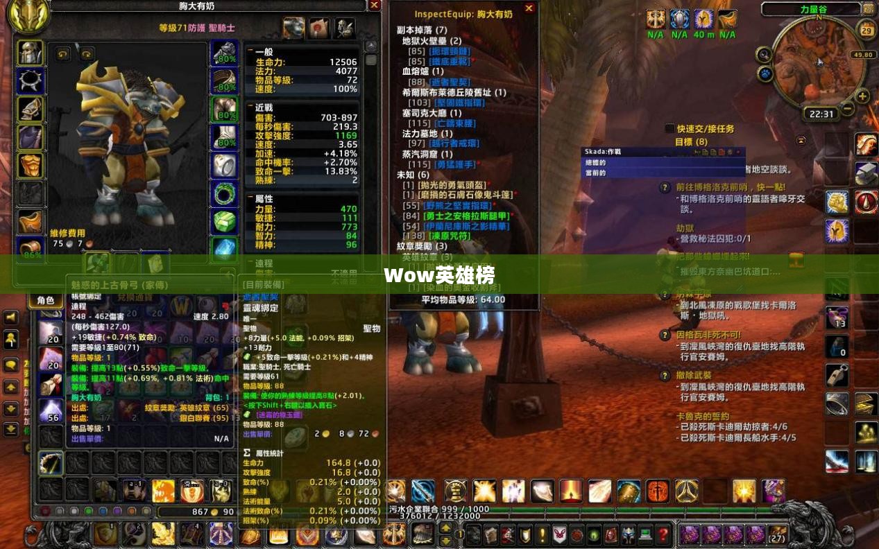 Wow英雄榜，荣耀之巅的传奇战士们