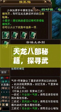 天龙八部秘籍,探寻武侠世界的奥秘 天龙八部秘籍,探寻武侠世界的奥秘
