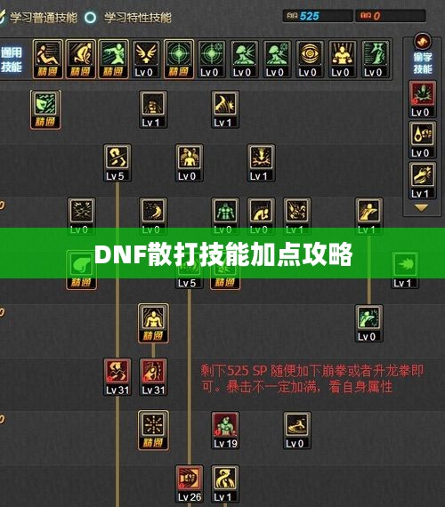 DNF散打技能加点攻略 DNF散打技能加点攻略