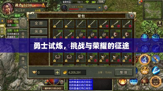 勇士试炼，挑战与荣耀的征途