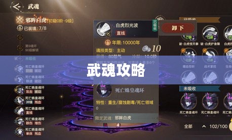 武魂攻略，掌握游戏核心机制，成为顶尖玩家