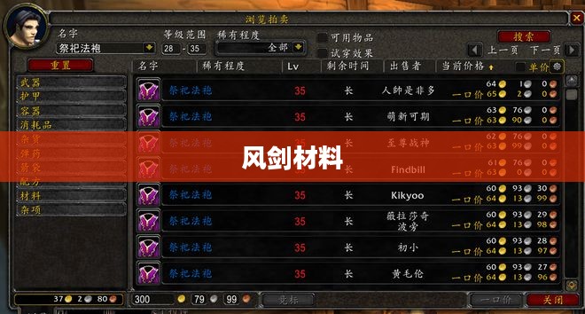 风剑材料的探索与应用
