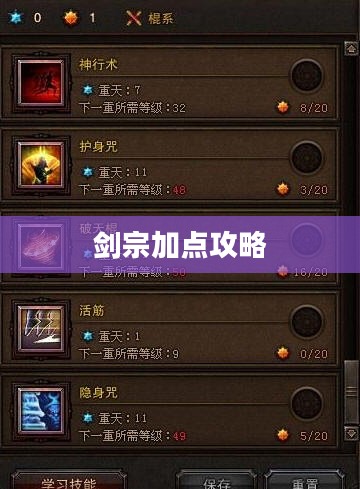 剑宗加点攻略,探索最佳属性分配之道 剑宗加点攻略,探索最佳属性分配之道