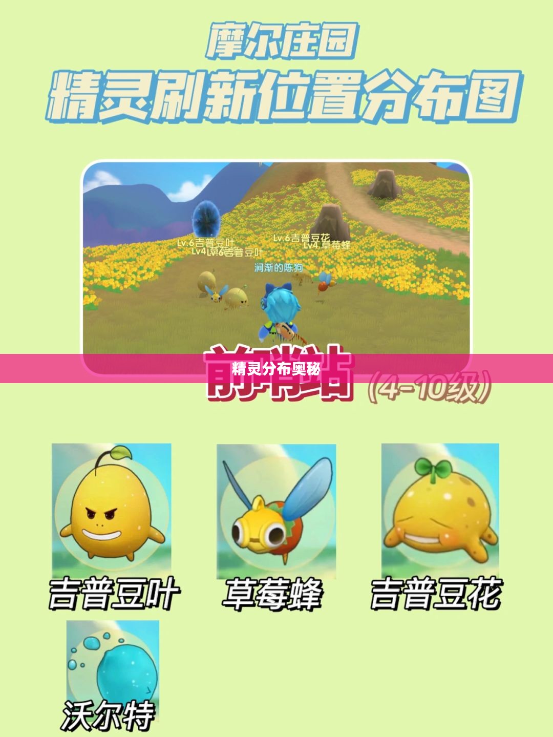 摩尔庄园精灵分布奥秘揭秘 摩尔庄园精灵分布奥秘揭秘