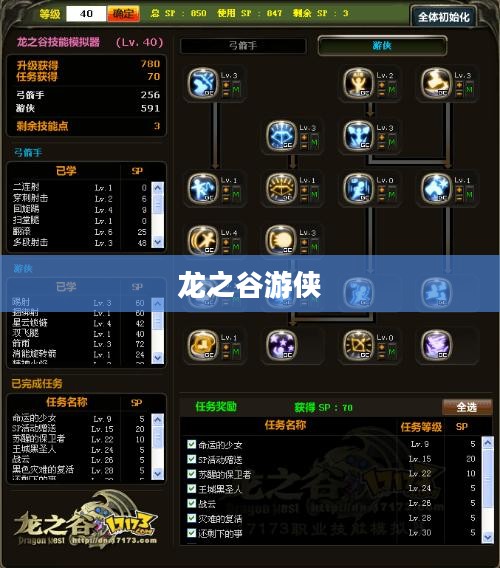 龙之谷游侠技能加点攻略