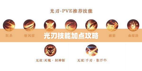 光刃技能加点攻略