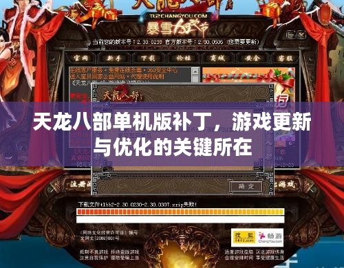 天龙八部单机版补丁,游戏更新与优化的关键所在 天龙八部单机版补丁,游戏更新与优化的关键所在
