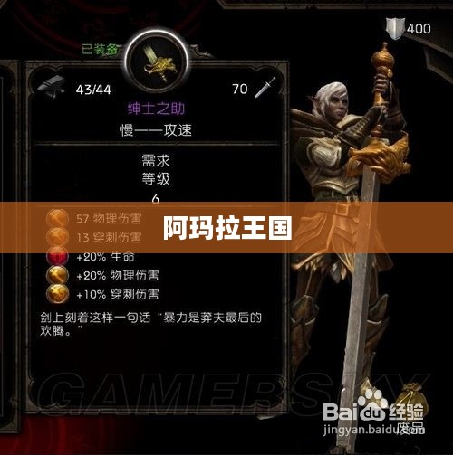 阿玛拉王国惩罚装备概览