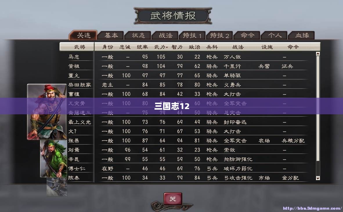 三国志12,新武将的荣耀篇章 三国志12,新武将的荣耀篇章