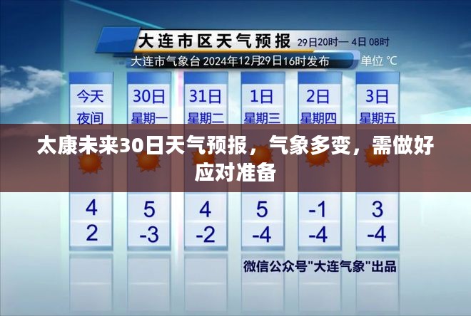 太康未来30日天气预报，气象多变，需做好应对准备