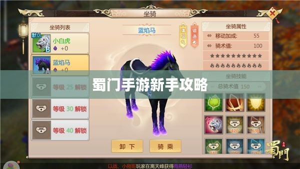 蜀门手游新手攻略,零起点入门指南 蜀门手游新手攻略,零起点入门指南