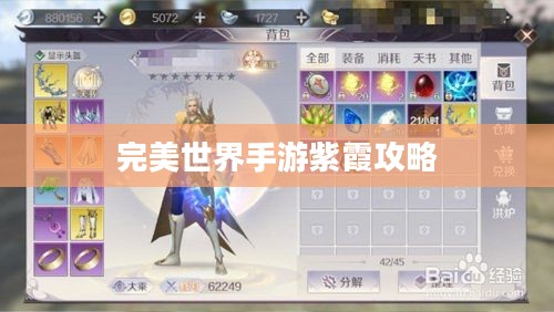 完美世界手游紫霞攻略大全，玩转紫霞角色