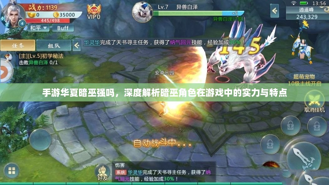 手游华夏暗巫强吗，深度解析暗巫角色在游戏中的实力与特点