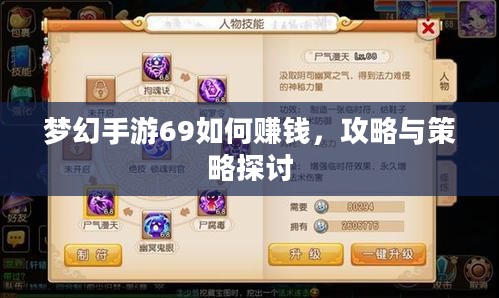 梦幻手游69如何赚钱，攻略与策略探讨