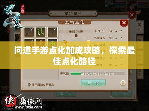 问道手游点化加成攻略，探索最佳点化路径
