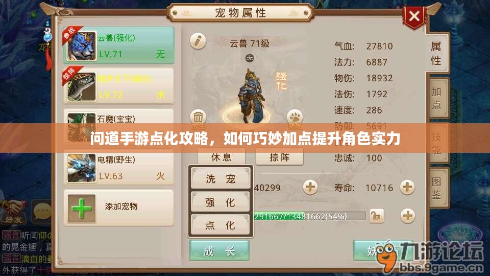 问道手游点化攻略，如何巧妙加点提升角色实力