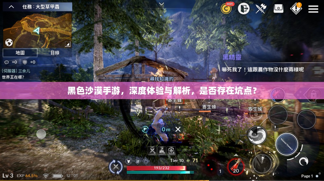 黑色沙漠手游，深度体验与解析，是否存在坑点？