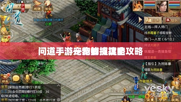 问道手游宠物捕捉攻略问道手游—宠物捕捉全攻略