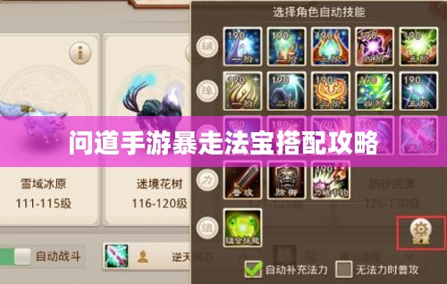 问道手游暴走法宝搭配攻略 问道手游暴走法宝搭配攻略