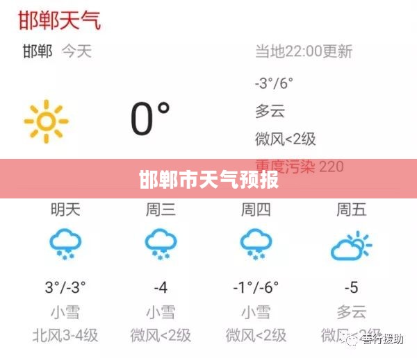 邯郸市天气预报小时级详解