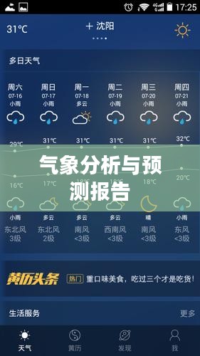 沈阳未来半月天气预报详解，气象分析与预测报告