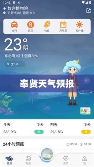 奉贤天气预报详解，墨迹气象预测与生活的紧密关联