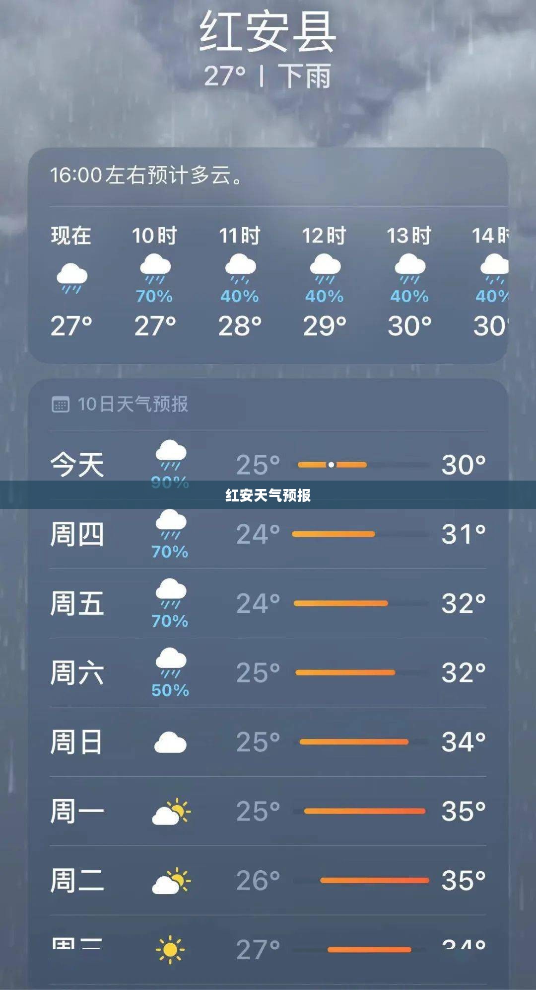 红安未来30天天气预报详细解析