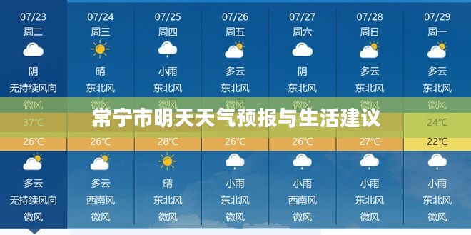 常宁市明天天气预报与生活建议