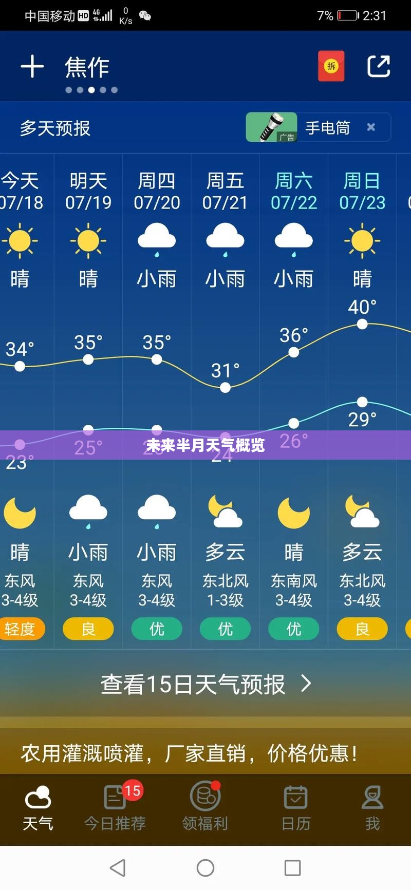 新野未来半月天气预报概览