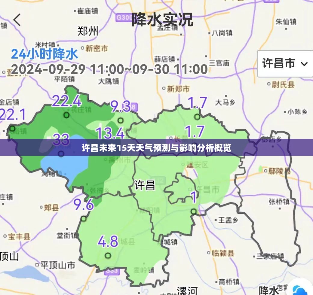 许昌未来15天天气预测与影响分析概览