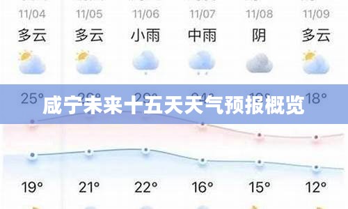 咸宁未来十五天天气预报概览